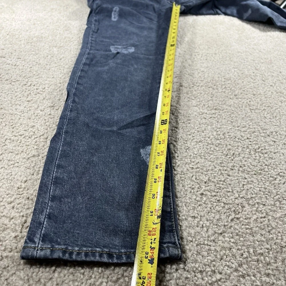 Levis 512 Slim Taper Mens DISTRESSED Denim STRETCH Jeans 34x34 FIT 34x33 NWT
